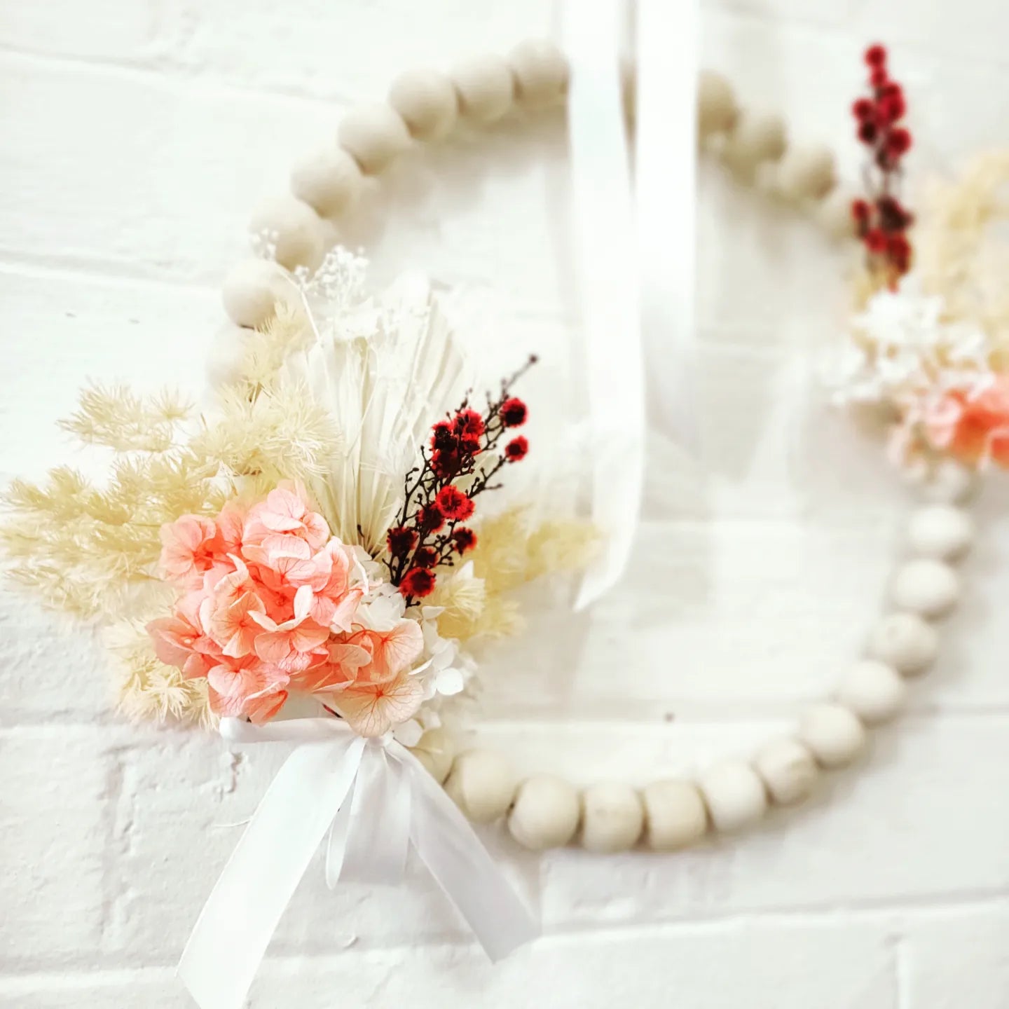 Dried & Preserved Flower Beaded Wreath Workshop 15th January 10am Central Coast, NSW