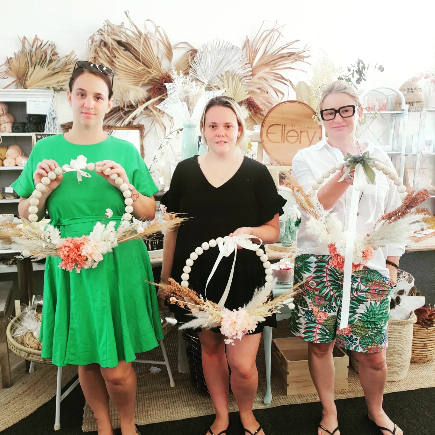 Preserved Flower Beaded Wreath Workshop 26h February 10am Central Coast, NSW