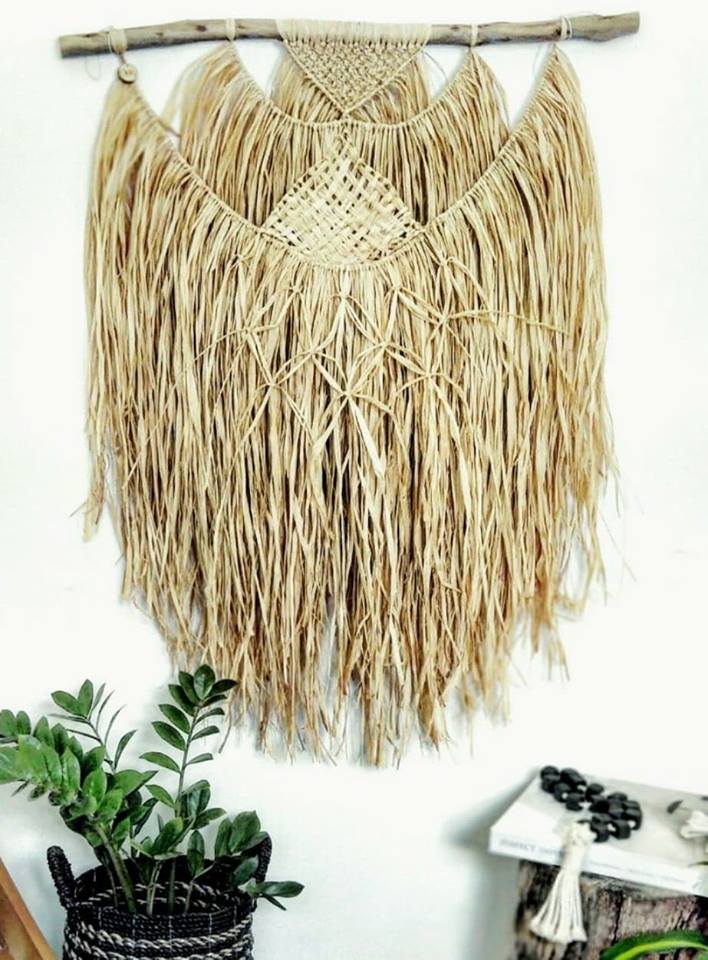 Natural Raffia Macramé Wall Hanging Workshop 24th April Central Coast, NSW