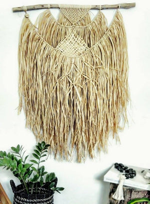 Natural Raffia Macramé Wall Hanging Workshop 24th April Central Coast, NSW