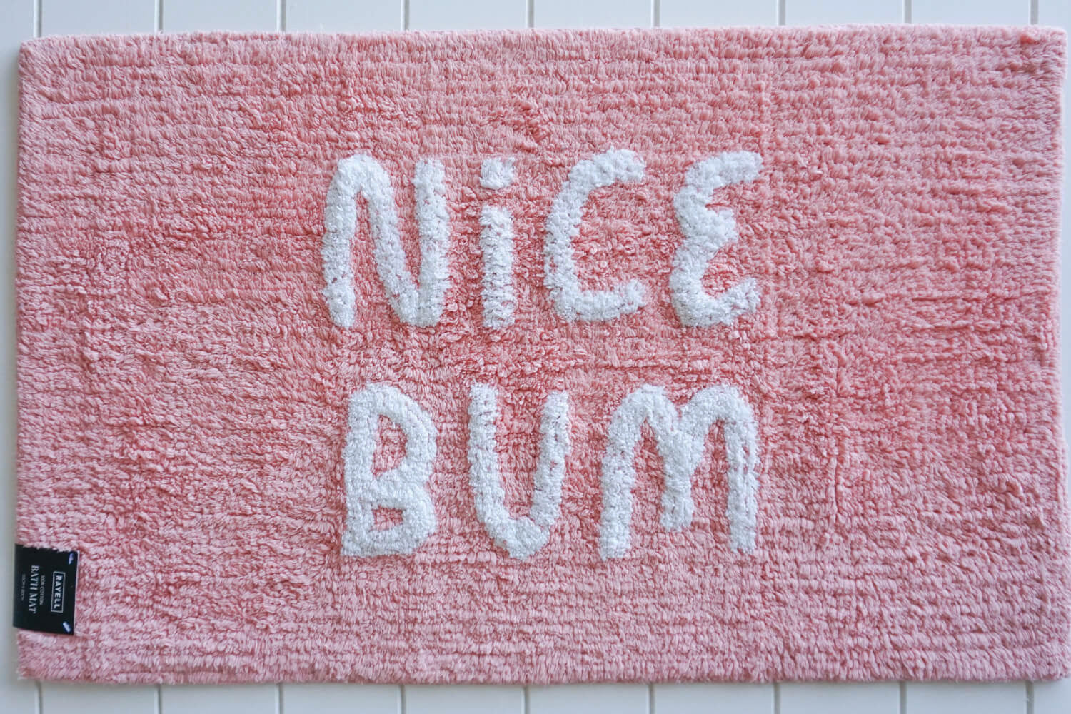 Nice Bum Pink Bath Mat