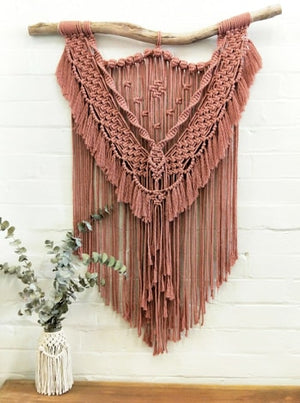 POSTPONED DUE TO SEVERE WEATHER / Beginner Macrame Wall Hanging Workshop 21st March, Central Coast NSW