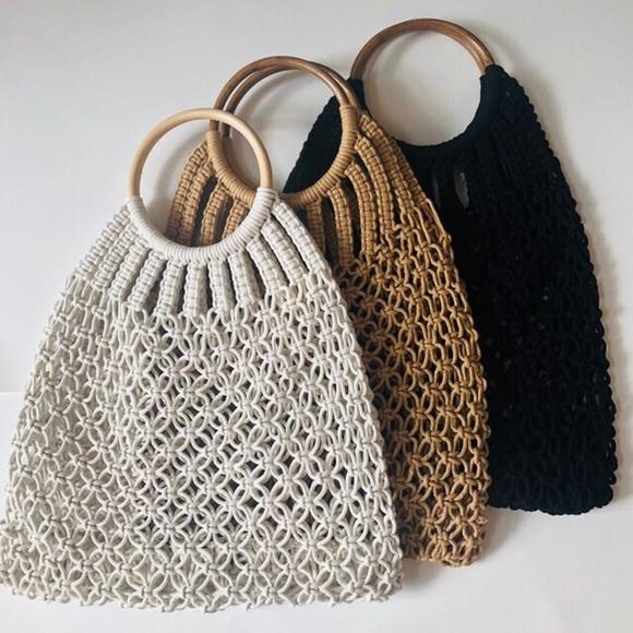 Macrame Reversible Bamboo Bag Workshop 8th October 1pm, Central Coast, NSW