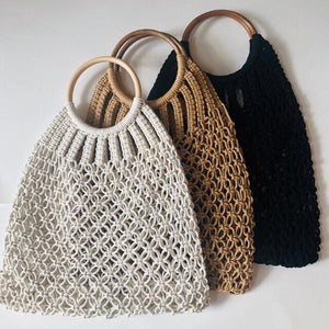 Macrame Reversible Bamboo Bag Workshop 8th October 1pm, Central Coast, NSW